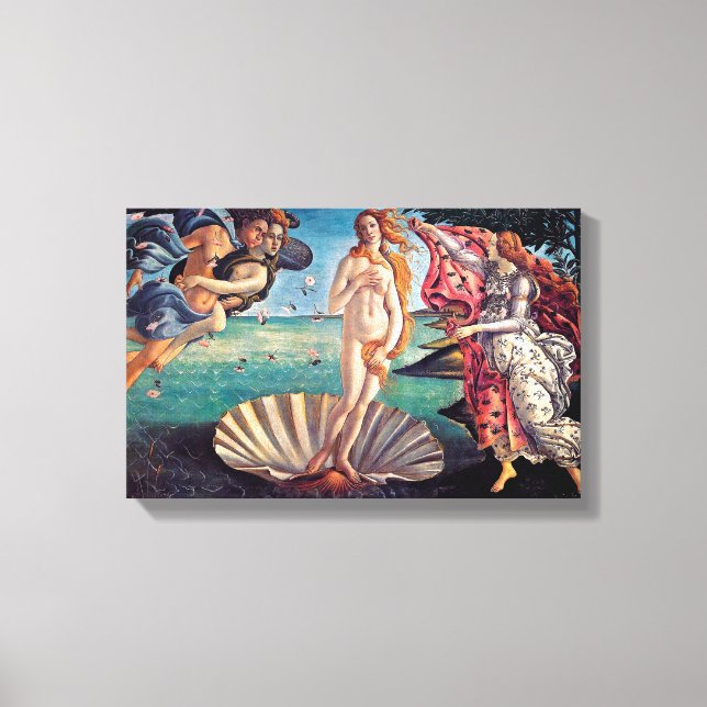 Sandro Botticelli - El nacimiento de Venus - Arte  (Anverso)