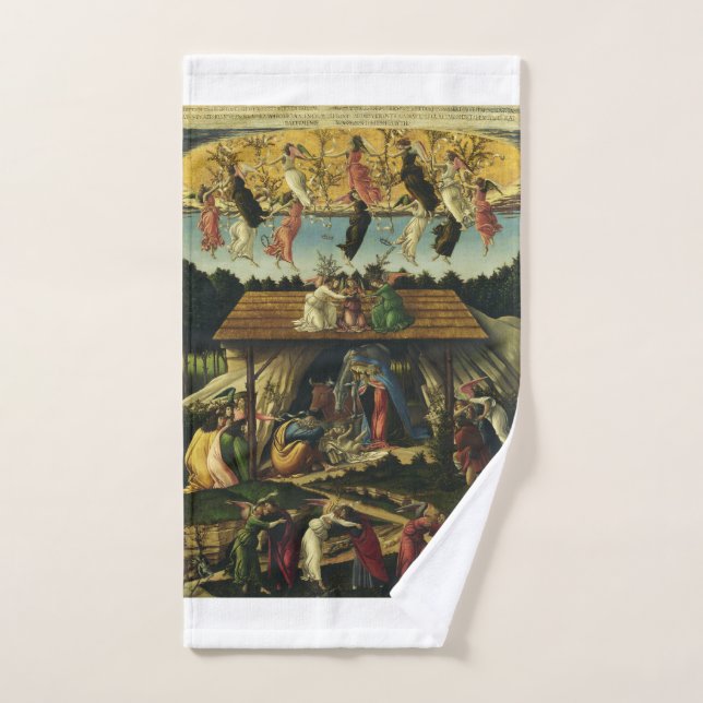 Sandro Botticelli - El Nacimiento Místico – Arte F (Toalla de mano)