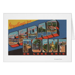 Sandusky, Ohio - el lago Erie - punto del cedro