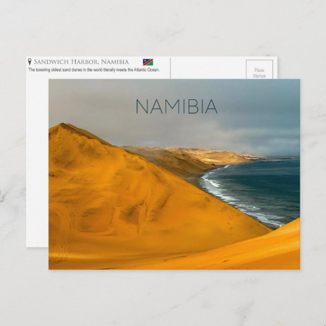 Sandwich Harbour, postal de Namibia (Anverso / Reverso)