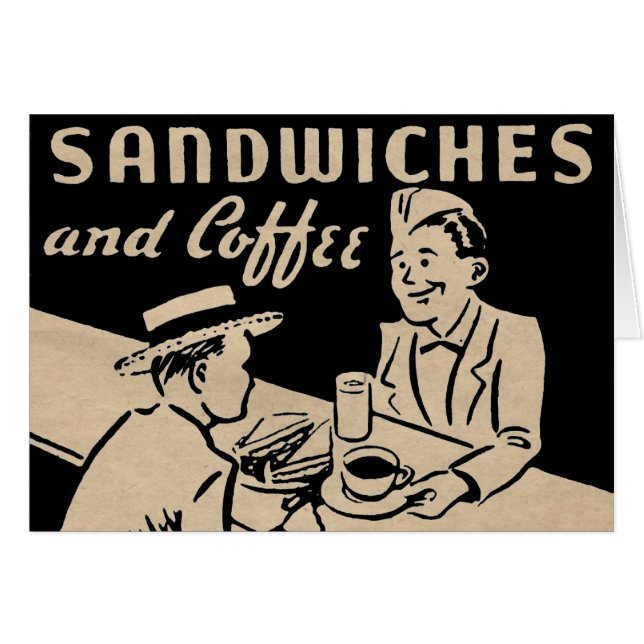Sándwiches y café (Anverso (Horizontal))