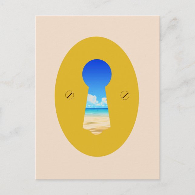 Sandy Beach a través de la postal Keyhole (Anverso)