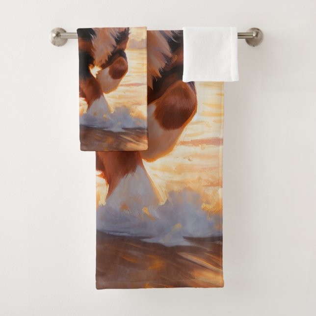 Sandy vierte Perro de Montaña Bernés en la puesta  (In situ)