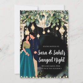 Sangeet invita & Tarjetas digitales Sangeet