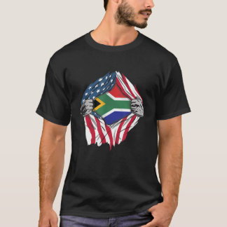 Sangre africana dentro de mí Camisa Bandera de Sud