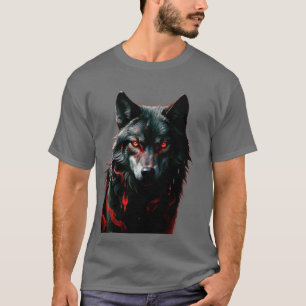 Sangre Camiseta de la luna entera solitaria