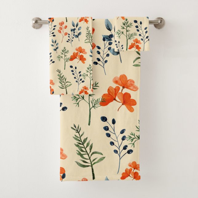 Sangre de la rama verde floral del Naranja Botánic (In situ)