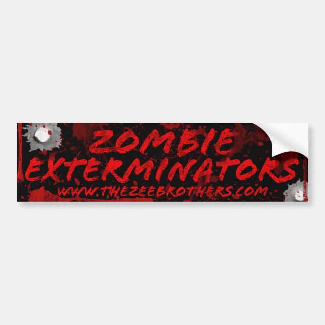 Sangre de los Exterminators del zombi y pegatina (Frente)