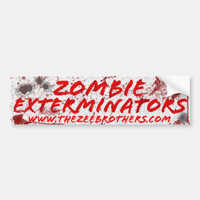 Sangre de los Exterminators del zombi y pegatina (Frente)