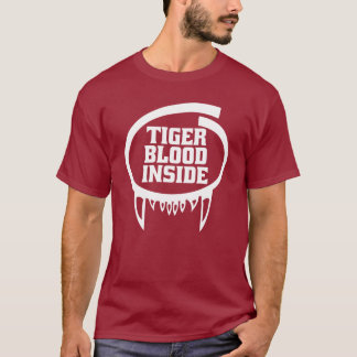 Sangre del tigre dentro de la camisa para la ropa