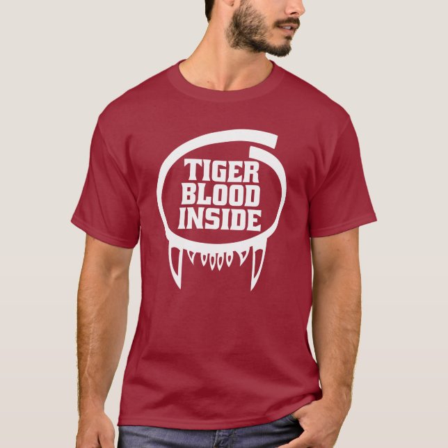 Sangre del tigre dentro de la camisa para la ropa (Anverso)