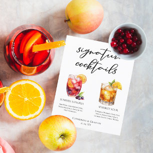 Sangria Whiskey Sour Signature Cocktails Menú