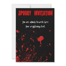 Sangrienta invitación a Halloween