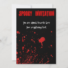 Sangrienta invitación a Halloween