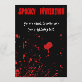 Sangrienta invitación a Halloween