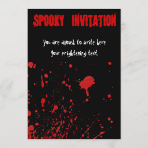 Sangrienta invitación a Halloween