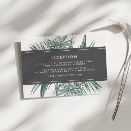 Sanibel | Tarjeta de recepción de bodas tropicales