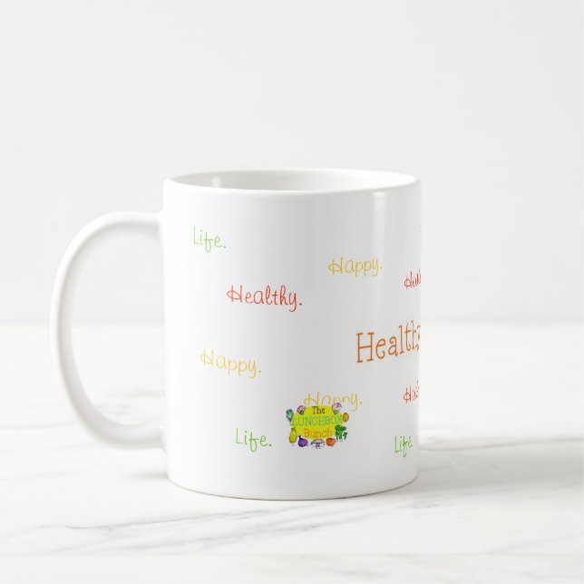 Sano. Feliz. Vida. Taza (Izquierda)