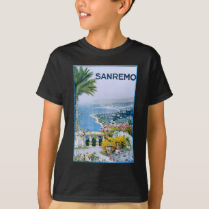 Sanremo, Italia niños camiseta oscura