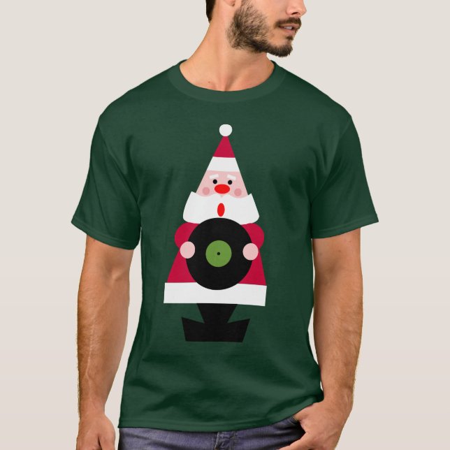 Santa ama la camiseta del vinilo (Anverso)