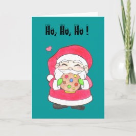 Santa ama la tarjeta de felicitación de las