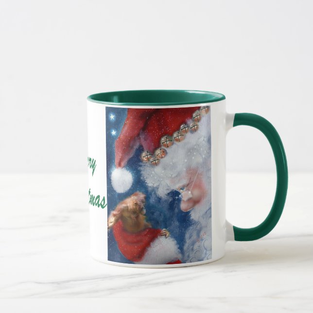 Santa ama la taza del navidad de los animales (Derecha)