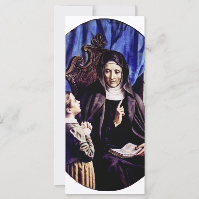 Santa Ángela Merici Patrona de los Educadores y  (Anverso)