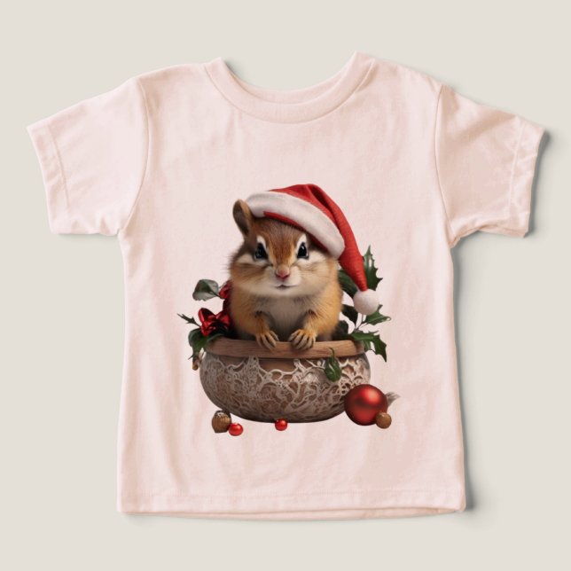 SANTA ARDILLA BEBÉ ADORABLE (Diseño delantero )