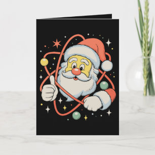 Santa Atom Navidad Ciencia Xmas Vacaciones