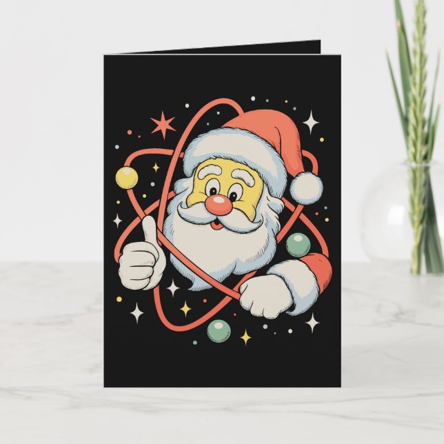 Santa Atom Navidad Ciencia Xmas Vacaciones (Anverso)
