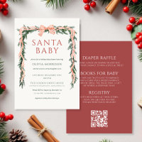 Santa Baby Todo en un Lazo Invitación de Invierno