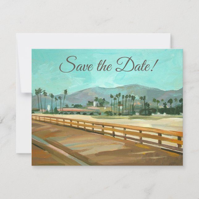 Santa Barbara, CA - Invitación al Muelle de Stearn (Anverso)