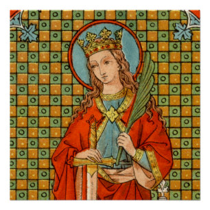 Santa Bárbara de Nicomedia (JP 01) Póster de 20" x