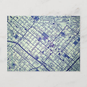 SANTA BARBARA, tarjeta postal del mapa de cosecha 