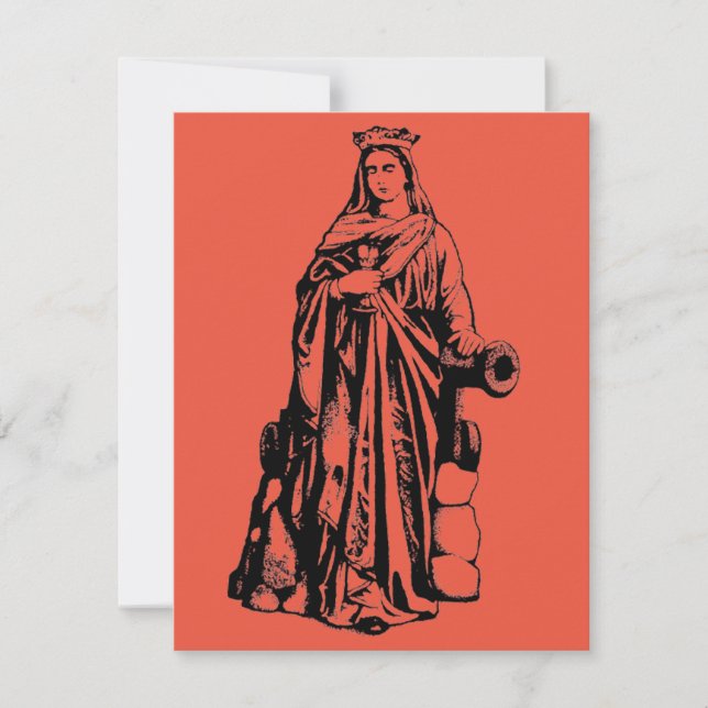 Santa Bárbara Virgen y mártir (Anverso)