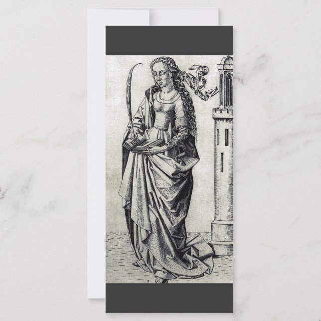 Santa Bárbara y su torre (Anverso)