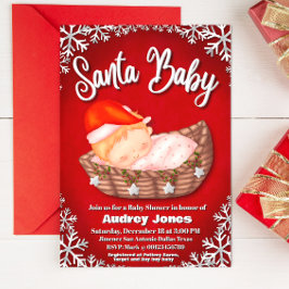 Santa Bebé - Invitación de Baby Shower