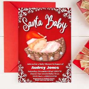 Santa Bebé - Invitación de Baby Shower