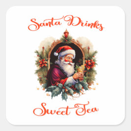 Santa Bebe Pegatinas de té dulce