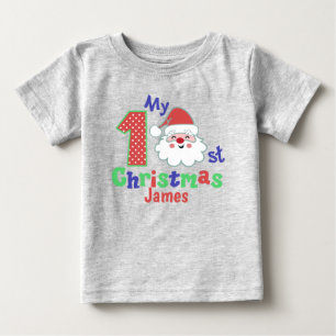 Santa Bebé primera camiseta personalizada de Navid