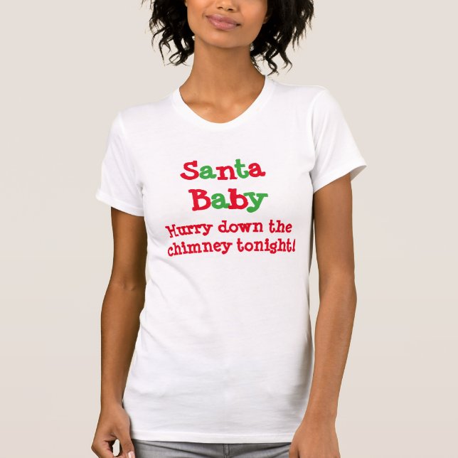 SANTA BEBY WOMEN'S FINE JERSEY T-SHIRT (BLANCO) (Anverso)
