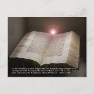 Santa Biblia Torah Palabra viva de Dios postal fot