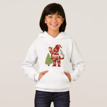 SANTA BLANCO HOODIE - MUJERES/NIÑOS