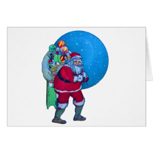 SANTA, BOLSA DE REGALOS DE NAVIDAD Y JUGUETES EN C