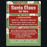 Santa Candy, publicidad de artistas de Santa Claus<br><div class="desc">Santa Candy,  Santa Claus Entertainer Advertising Flyers By The Business Card Store.</div>
