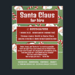 Santa Candy, publicidad de artistas de Santa Claus<br><div class="desc">Santa Candy,  Santa Claus Entertainer Advertising Flyers By The Business Card Store.</div>