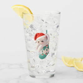 Santa Cat: Bao Bao in Christmas Stocking Art