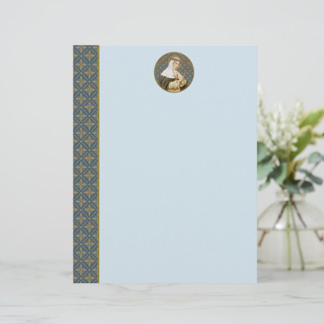 Santa Catalina de Siena (BK 19) (estilo 1, hoja B) (Anverso de pie)