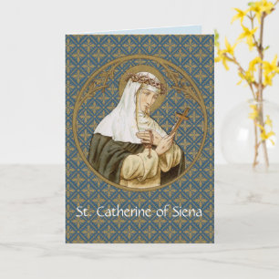 Santa Catalina de Siena (BK 19) Tarjeta de salutac
