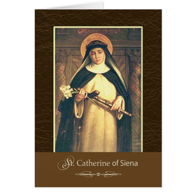 Santa Catalina de Siena ruega por nosotros (Frente)